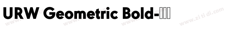 URW Geometric Bold字体转换